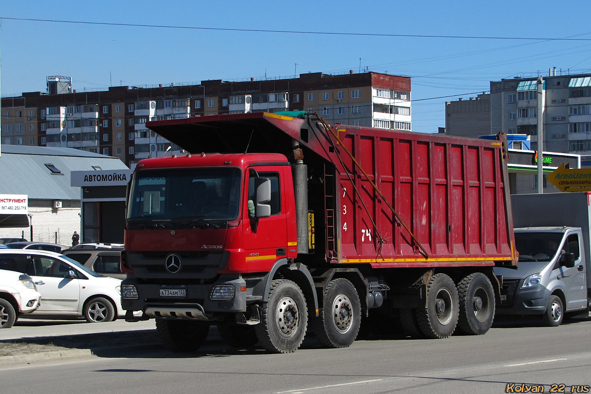Алтайский край, № А 734 АМ 122 — Mercedes-Benz Actros '09 4141 [Z9M]