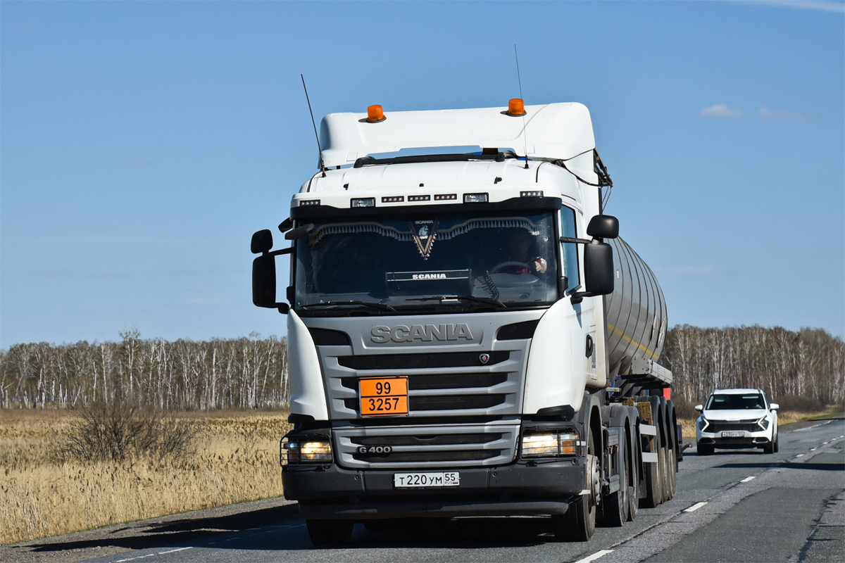 Омская область, № Т 220 УМ 55 — Scania ('2013) G400