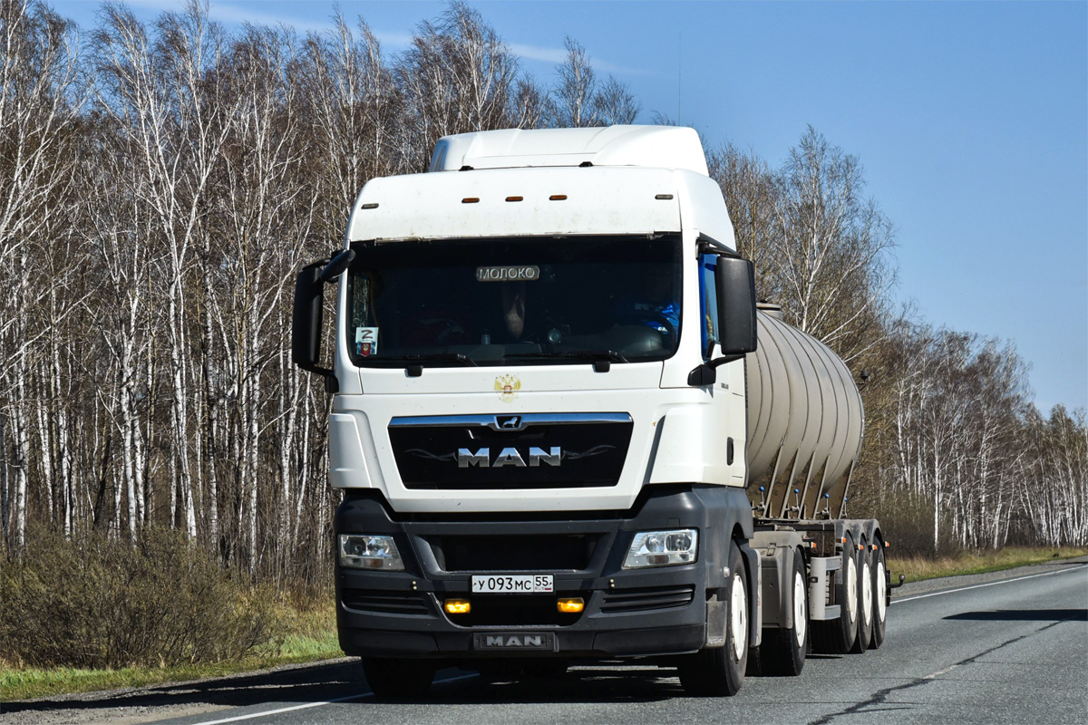 Омская область, № У 093 МС 55 — MAN TGX ('2007) 18.400
