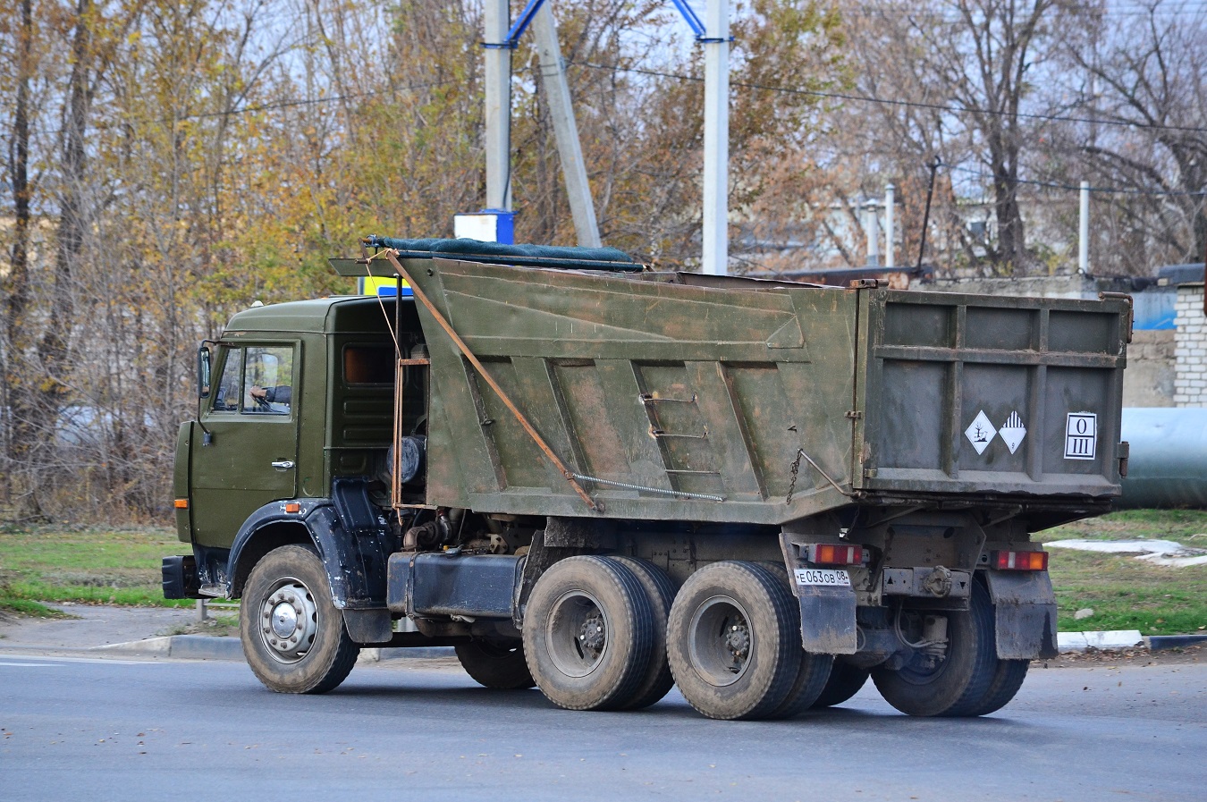 Волгоградская область, № Е 063 ОВ 08 — КамАЗ-65115-01 [65115A]
