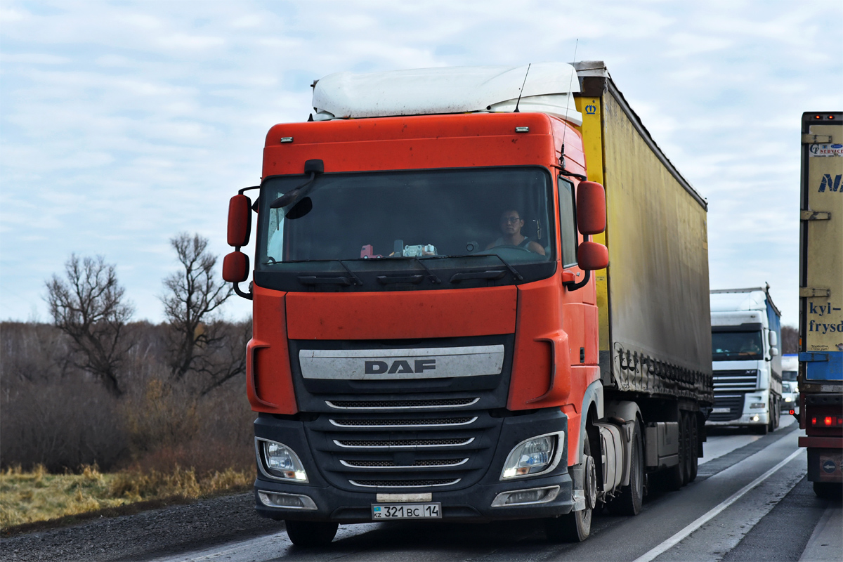 Павлодарская область, № 321 BC 14 — DAF XF Euro6 FT