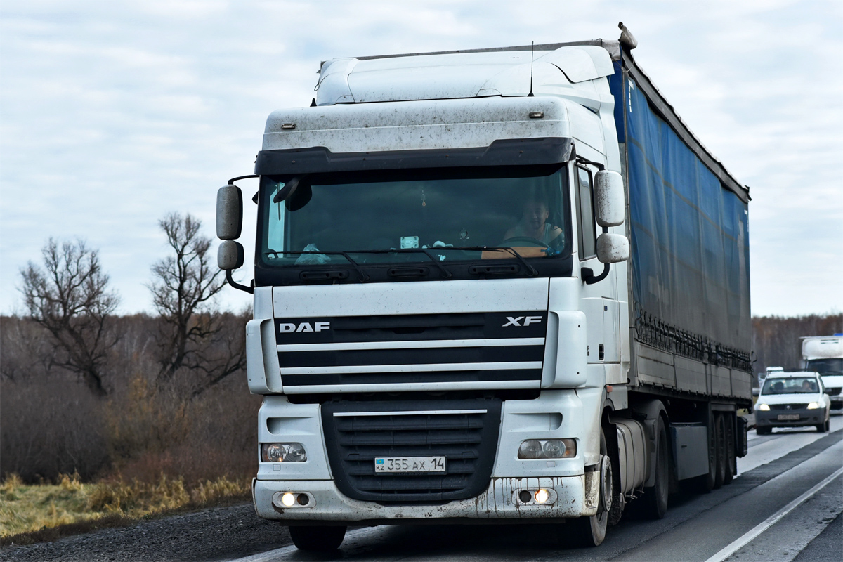 Павлодарская область, № 355 AX 14 — DAF XF105 FT