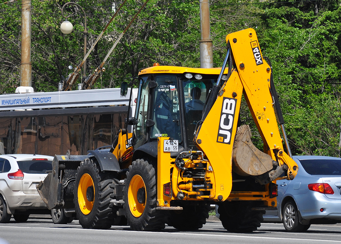 Омская область, № 4124 АВ 55 — JCB 4CX