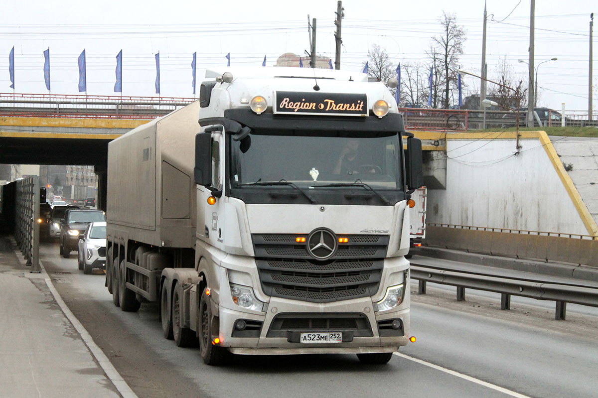 Нижегородская область, № А 523 МЕ 252 — Mercedes-Benz Actros ('2018)