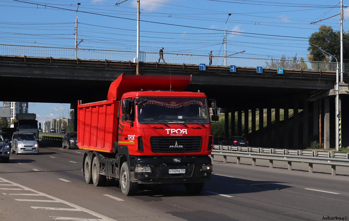 Красноярский край, № Н 142 РВ 124 — МАЗ-650128