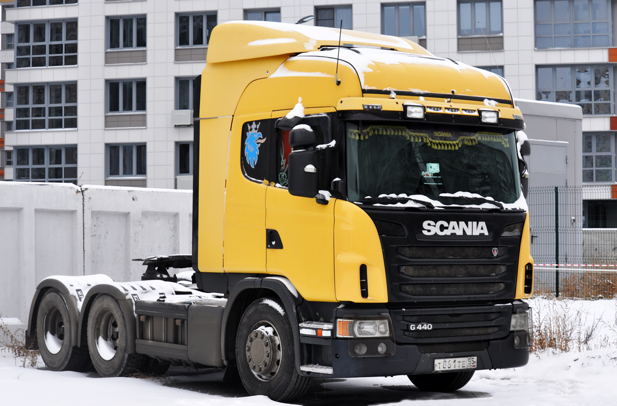 Омская область, № Т 861 ТЕ 55 — Scania ('2013) G440