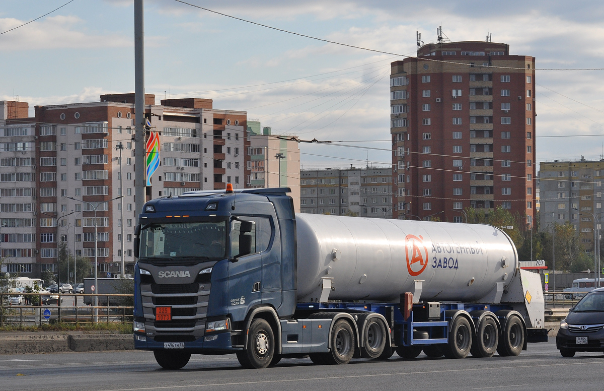 Омская область, № Х 496 ЕН 55 — Scania ('2016) G440