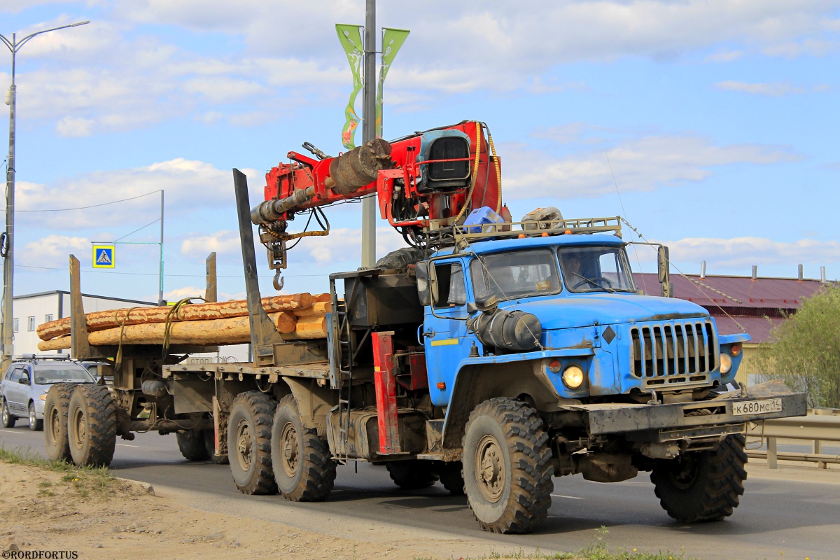 Саха (Якутия), № К 680 МС 14 — Урал-4320-60
