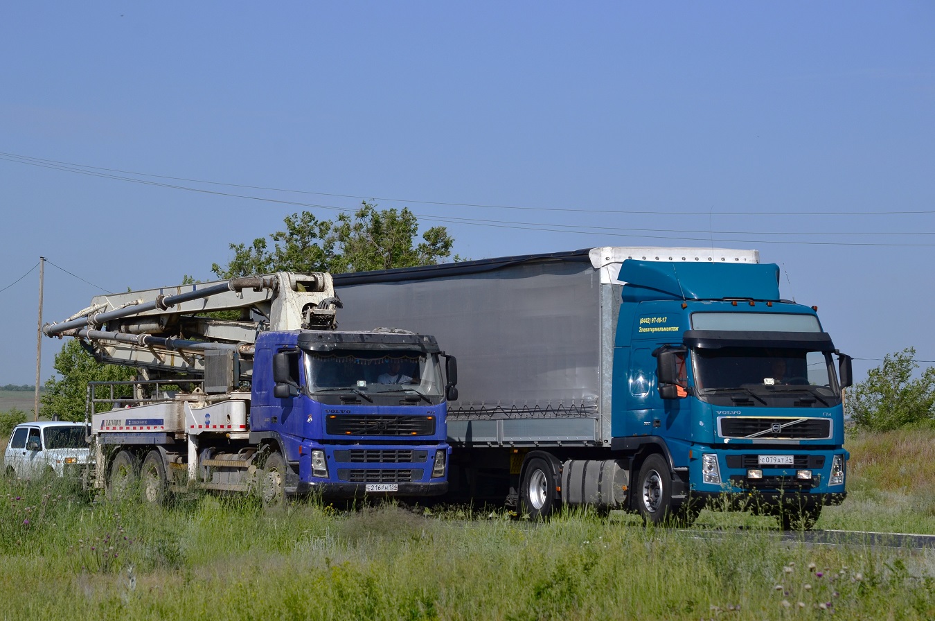 Волгоградская область, № Е 216 РН 134 — Volvo ('2002) FM12.400; Волгоградская область, № С 079 АТ 34 — Volvo ('2002) FM.380 [X9P]