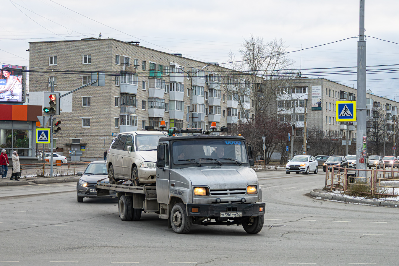 Свердловская область, № О 386 СХ 58 — ЗИЛ-5301ЕО "Бычок"