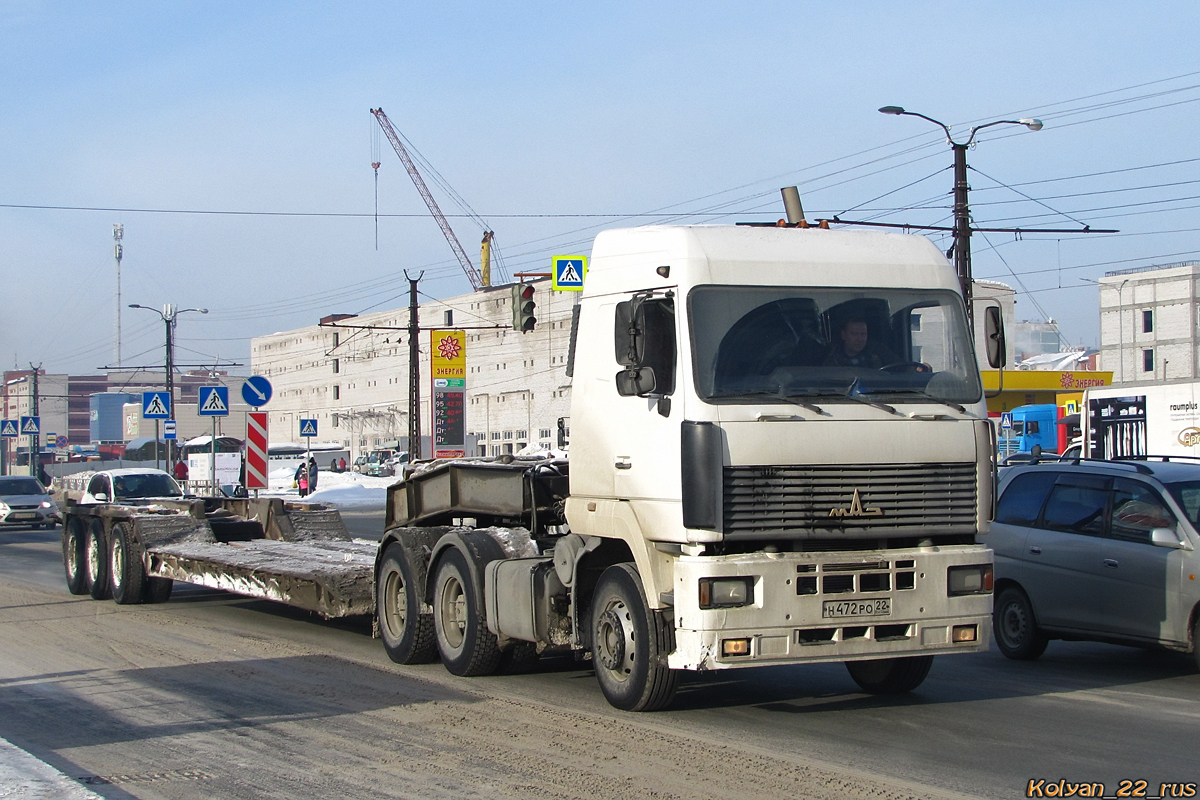 Алтайский край, № Н 472 РО 22 — МАЗ-6430A8