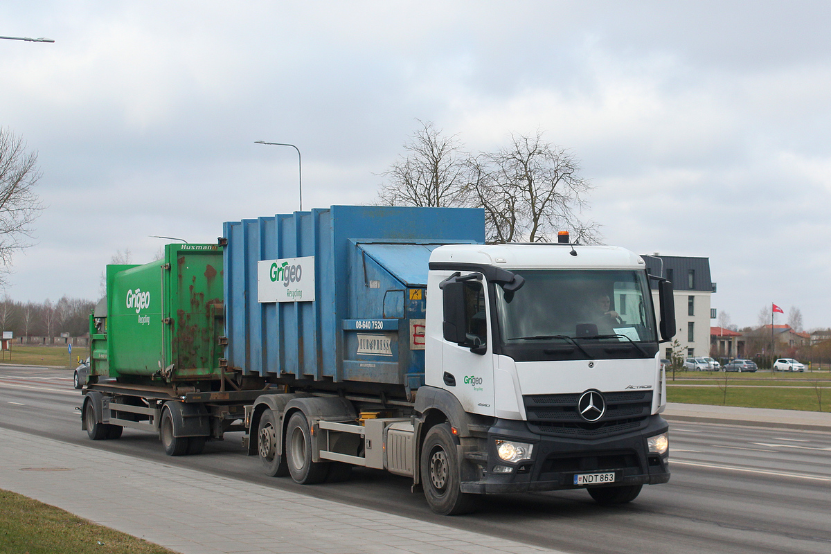 Литва, № NDT 863 — Mercedes-Benz Actros ('2011)