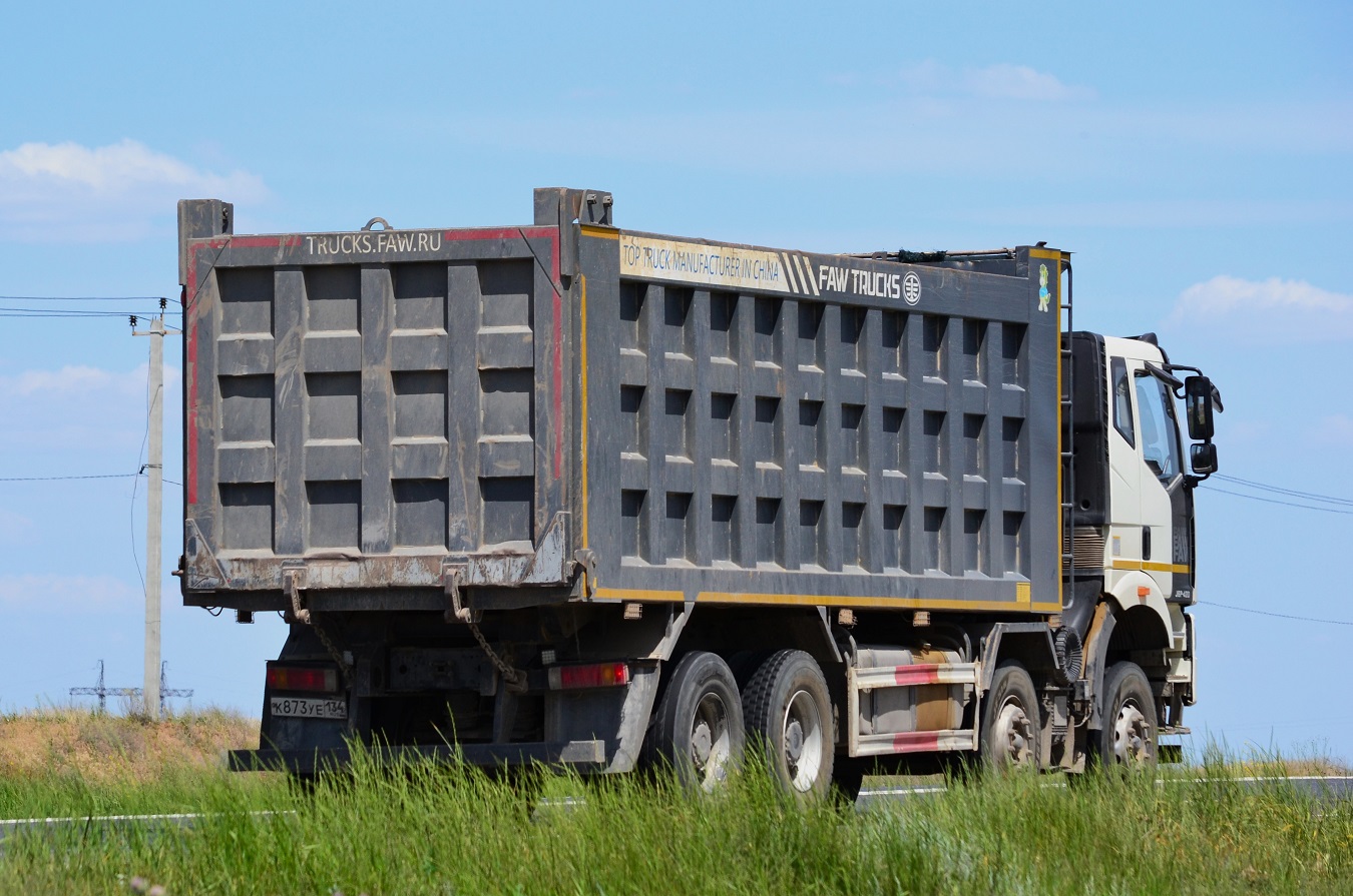 Волгоградская область, № К 873 УЕ 134 — FAW J6 CA3310