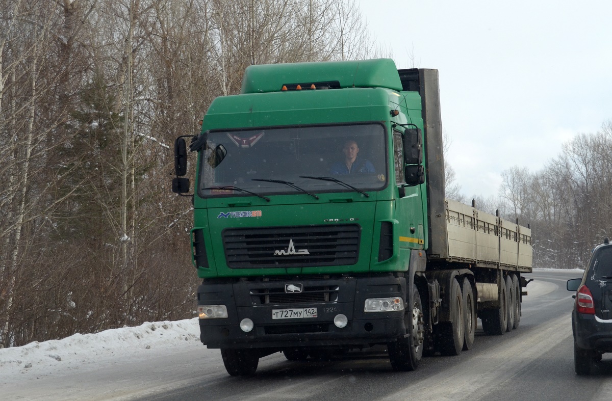 Кемеровская область, № Т 727 МУ 142 — МАЗ-6430B9