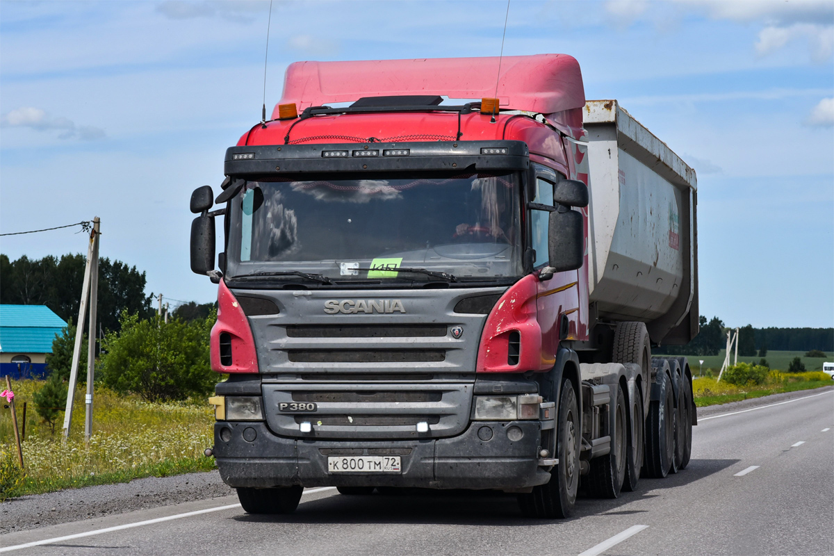 Тюменская область, № К 800 ТМ 72 — Scania ('2004) P380