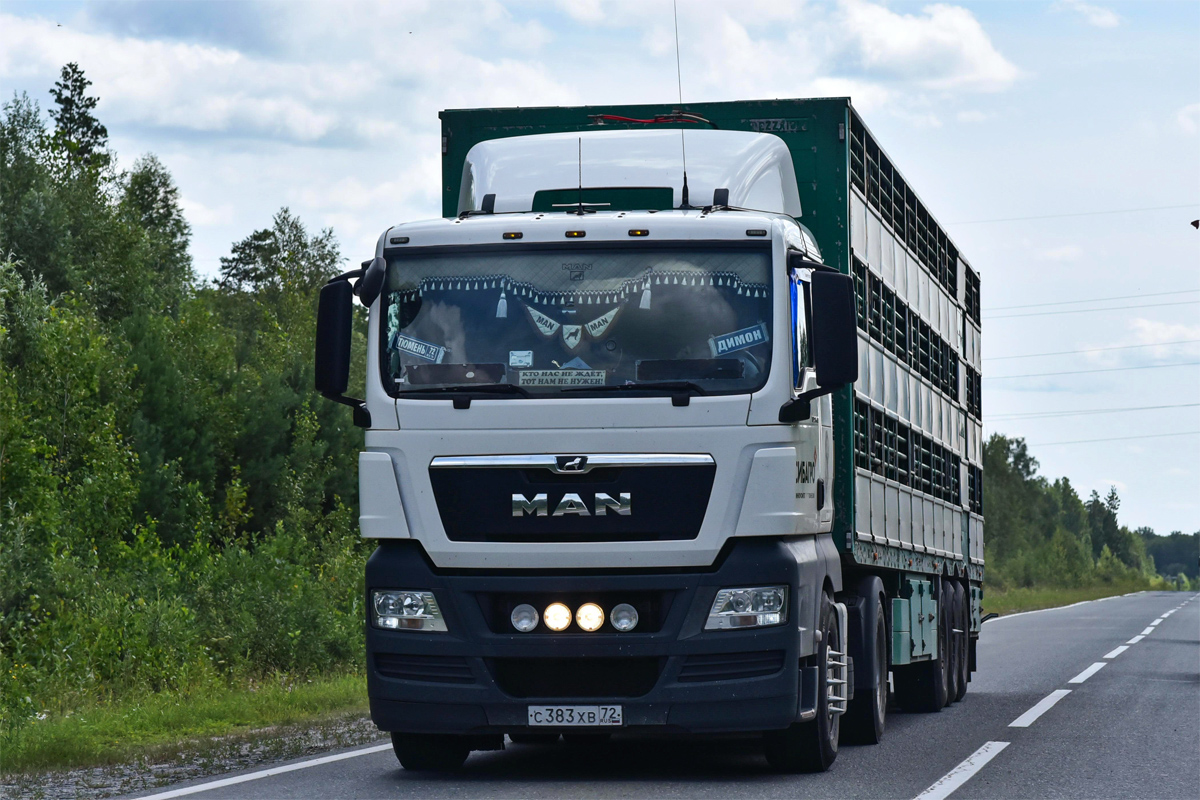 Тюменская область, № С 383 ХВ 72 — MAN TGX ('2007) 18.400