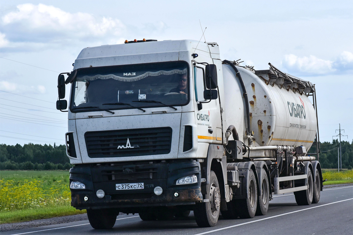 Тюменская область, № С 375 КС 72 — МАЗ-6430B9