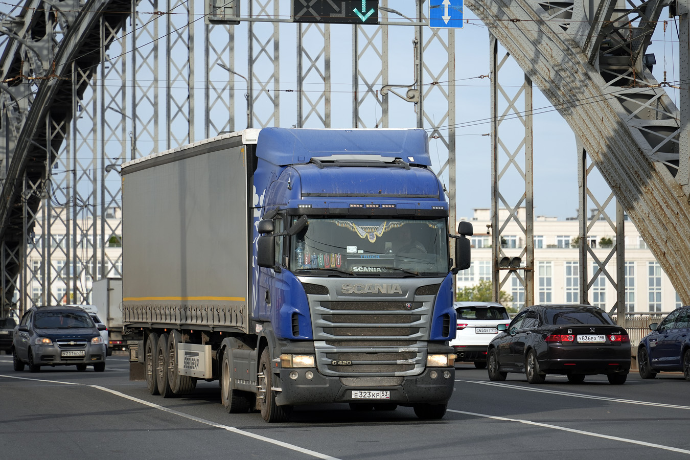Новгородская область, № Е 323 КР 53 — Scania ('2009) G420