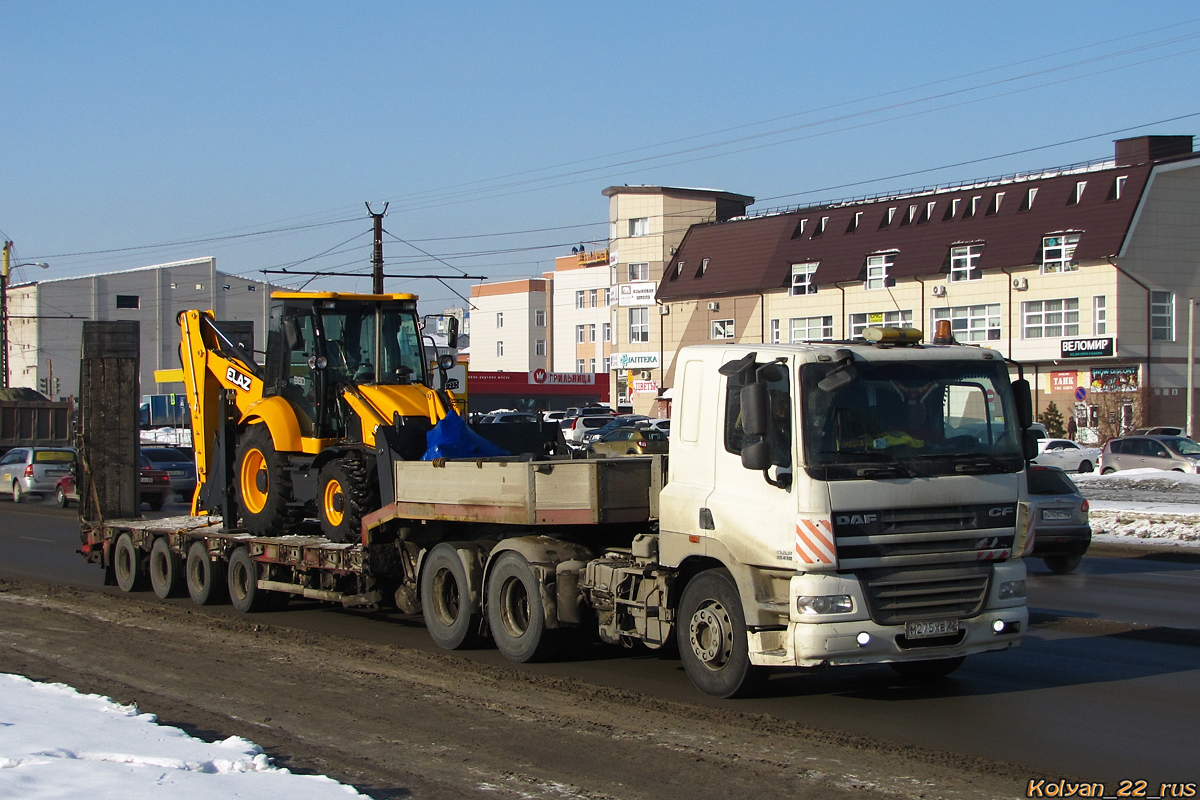 Алтайский край, № М 275 ХВ 22 — DAF CF85 FTT; Транспортные средства без номеров (Алтайский край); Новая техника (Алтайский край)