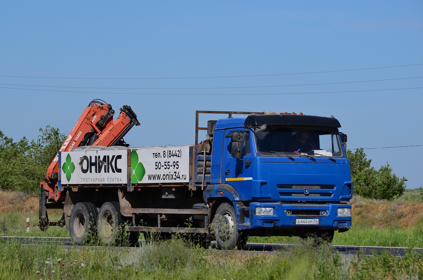 Волгоградская область, № А 444 АМ 34 — КамАЗ-65117 (общая модель)