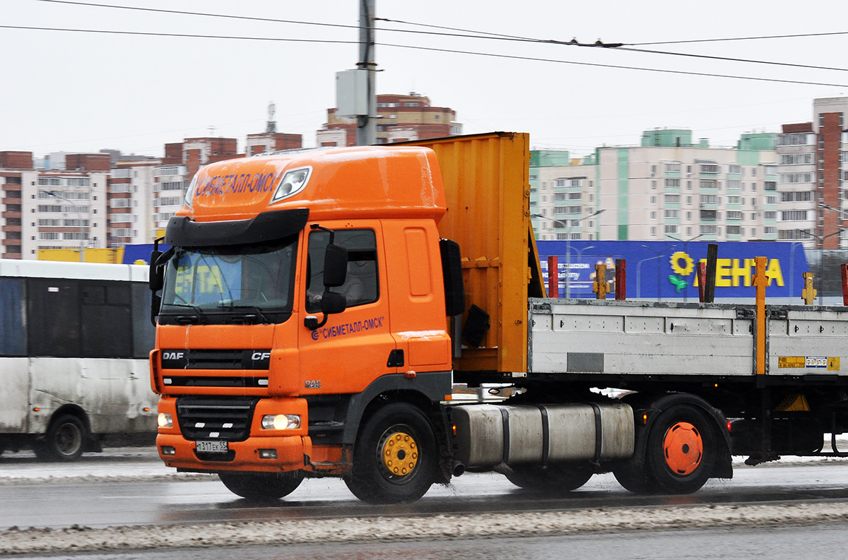 Омская область, № Т 317 ЕК 55 — DAF CF85 FT