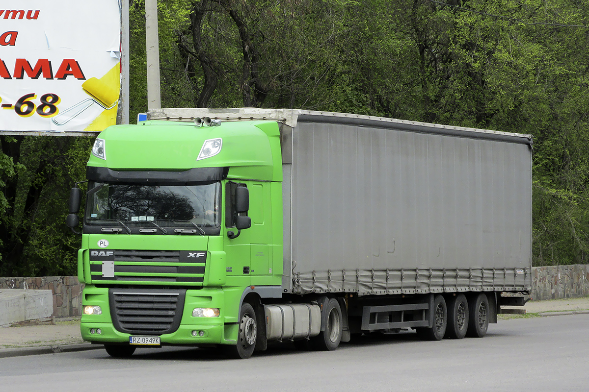 Польша, № RZ 0949K — DAF XF105 FT