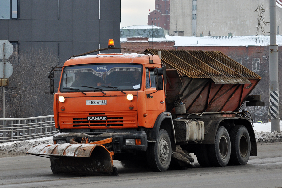 Омская область, № Р 100 НТ 55 — КамАЗ-65115-62