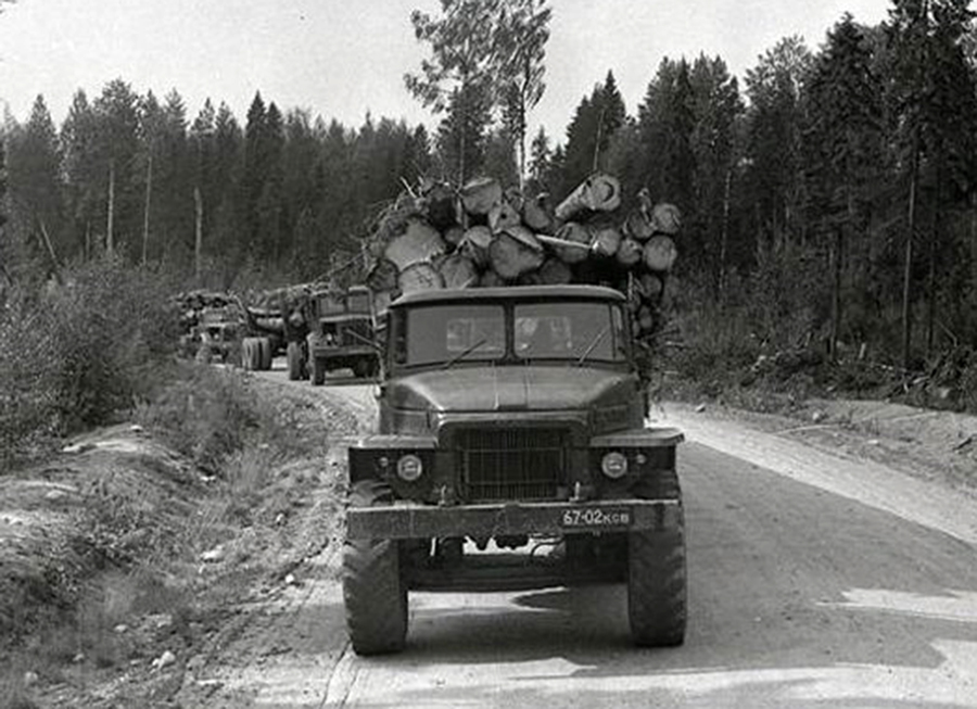 Карелия, № 67-02 КСВ — Урал-377Н; Исторические фотографии (до 2000 года) (Карелия)