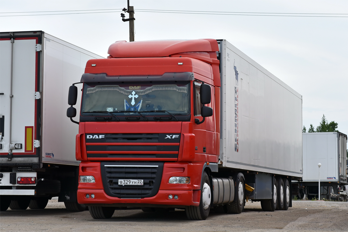 Алтайский край, № В 329 УН 22 — DAF XF105 FT
