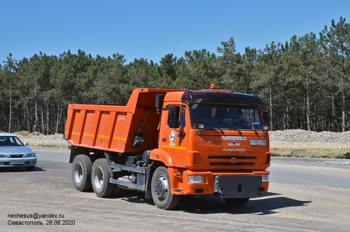 Севастополь, № А 308 РО 92 — КамАЗ-65115-A5(48)