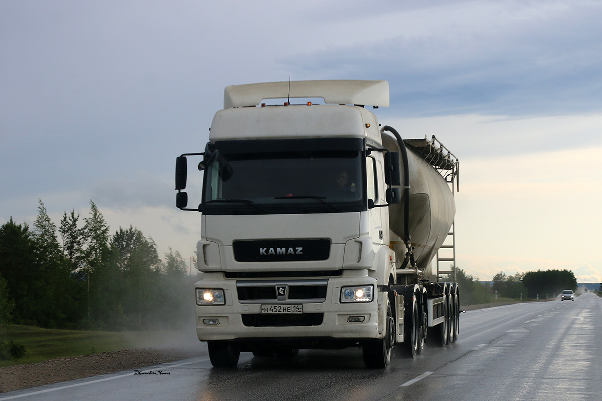 Саха (Якутия), № Н 452 НЕ 14 — КамАЗ-65209-S5(87)
