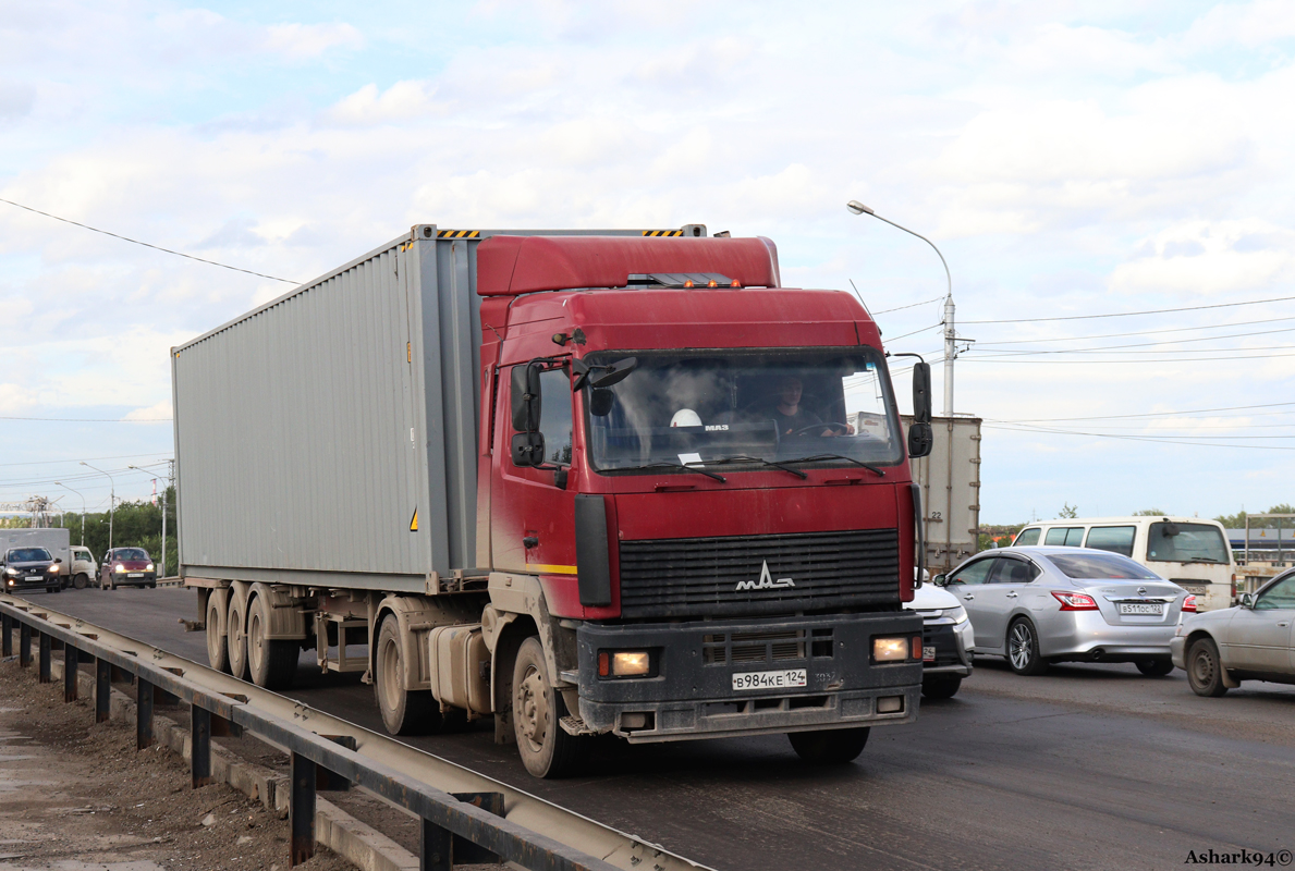 Красноярский край, № В 984 КЕ 124 — МАЗ-5440A5