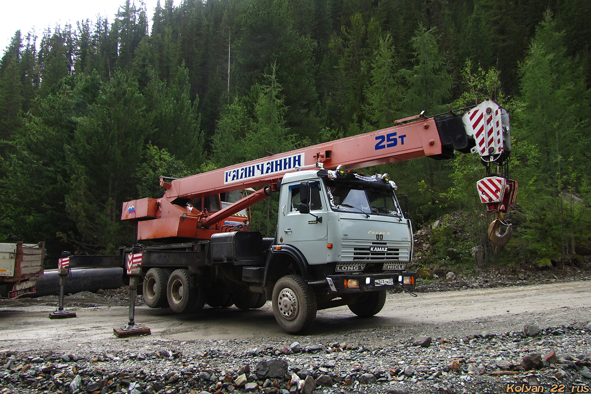 Алтайский край, № М 743 СМ 22 — КамАЗ-53213