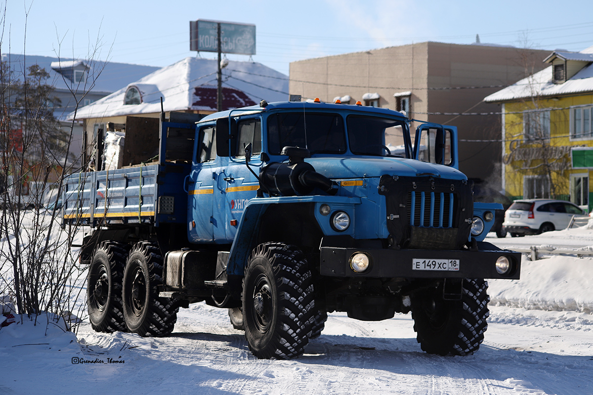 Удмуртия, № Е 149 ХС 18 — Урал-4320-61