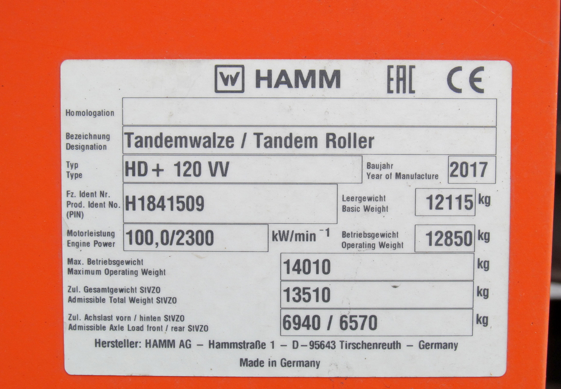 Томская область, № 7837 ТХ 70 — Hamm HD+ 120 VV