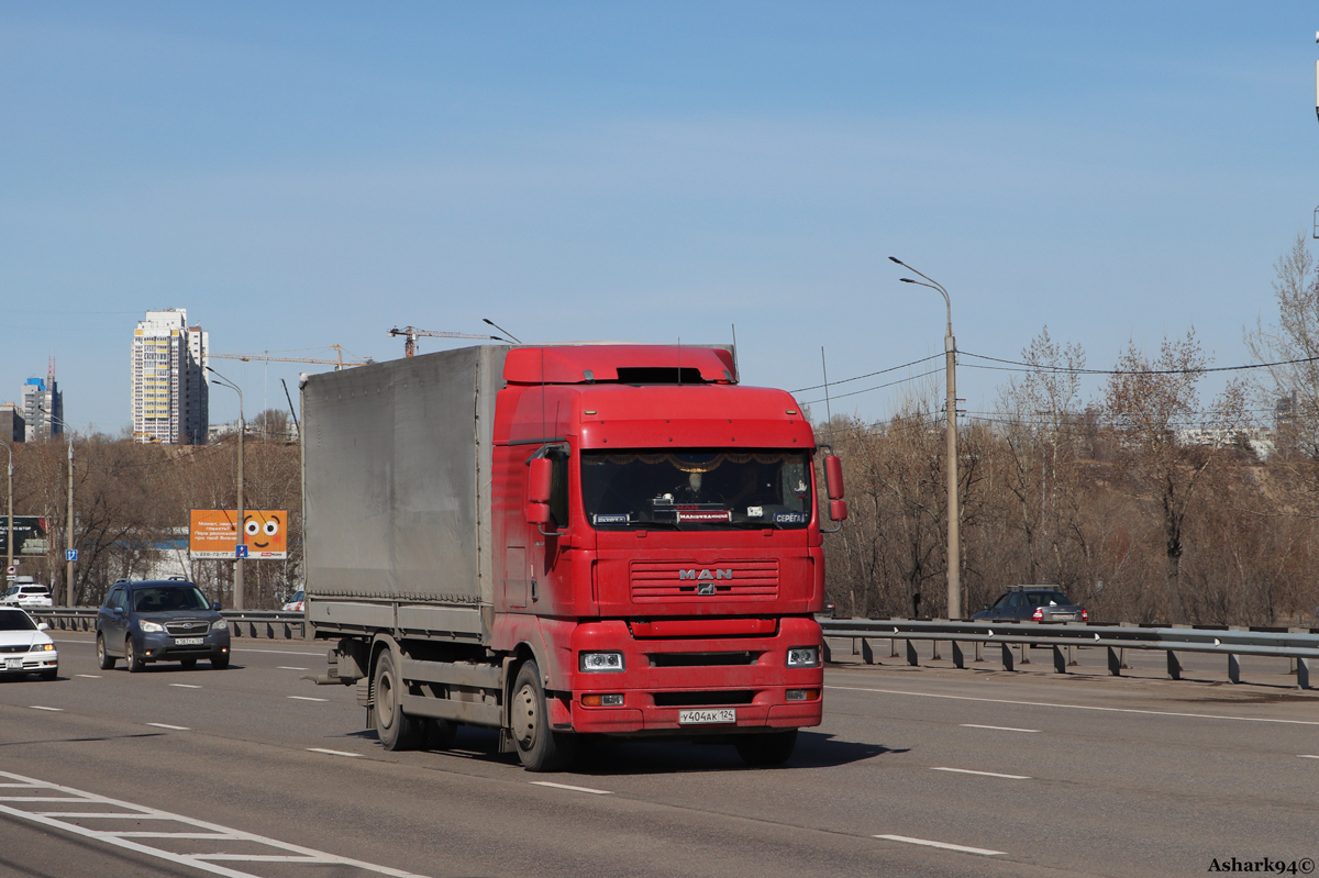 Красноярский край, № У 404 АК 124 — MAN TGA 26.350