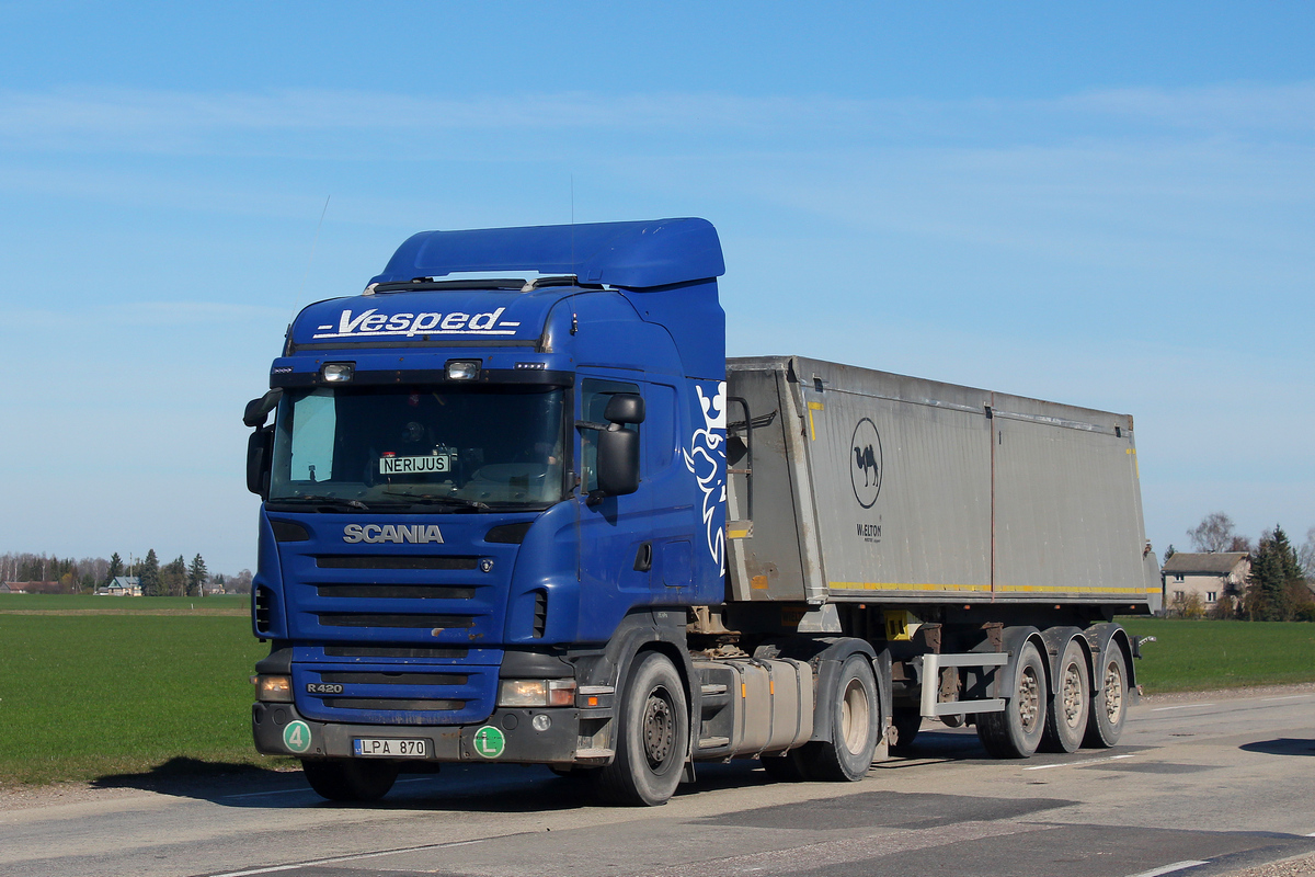 Литва, № LPA 870 — Scania ('2004) R420