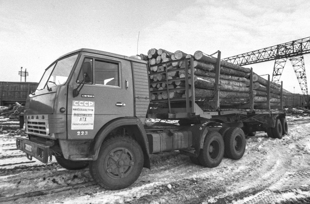 Архангельская область, № 223 — КамАЗ-5410; Исторические фотографии (до 2000 года) (Архангельская область)
