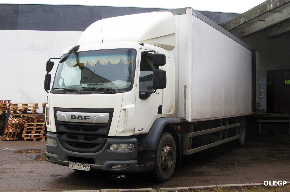 Минская область, № АТ 4506-7 — DAF LF Euro6 FA