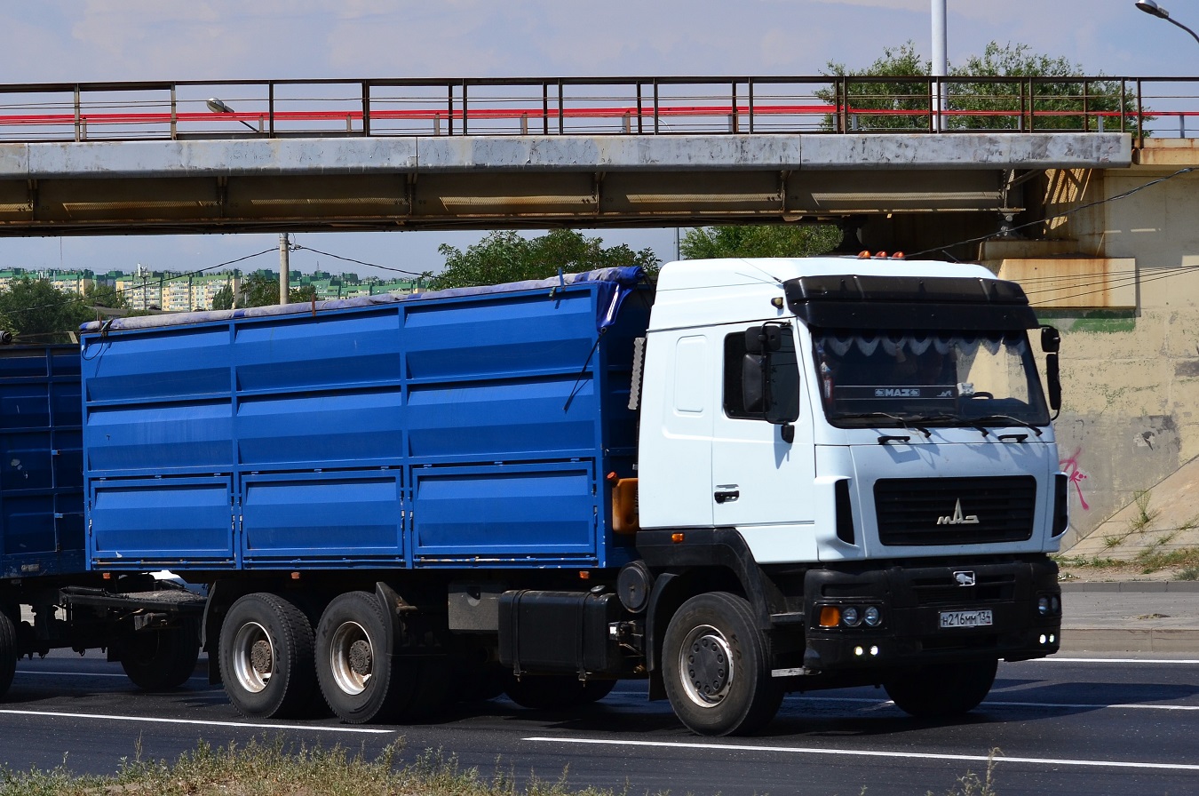 Волгоградская область, № Н 216 ММ 134 — МАЗ-6312A9