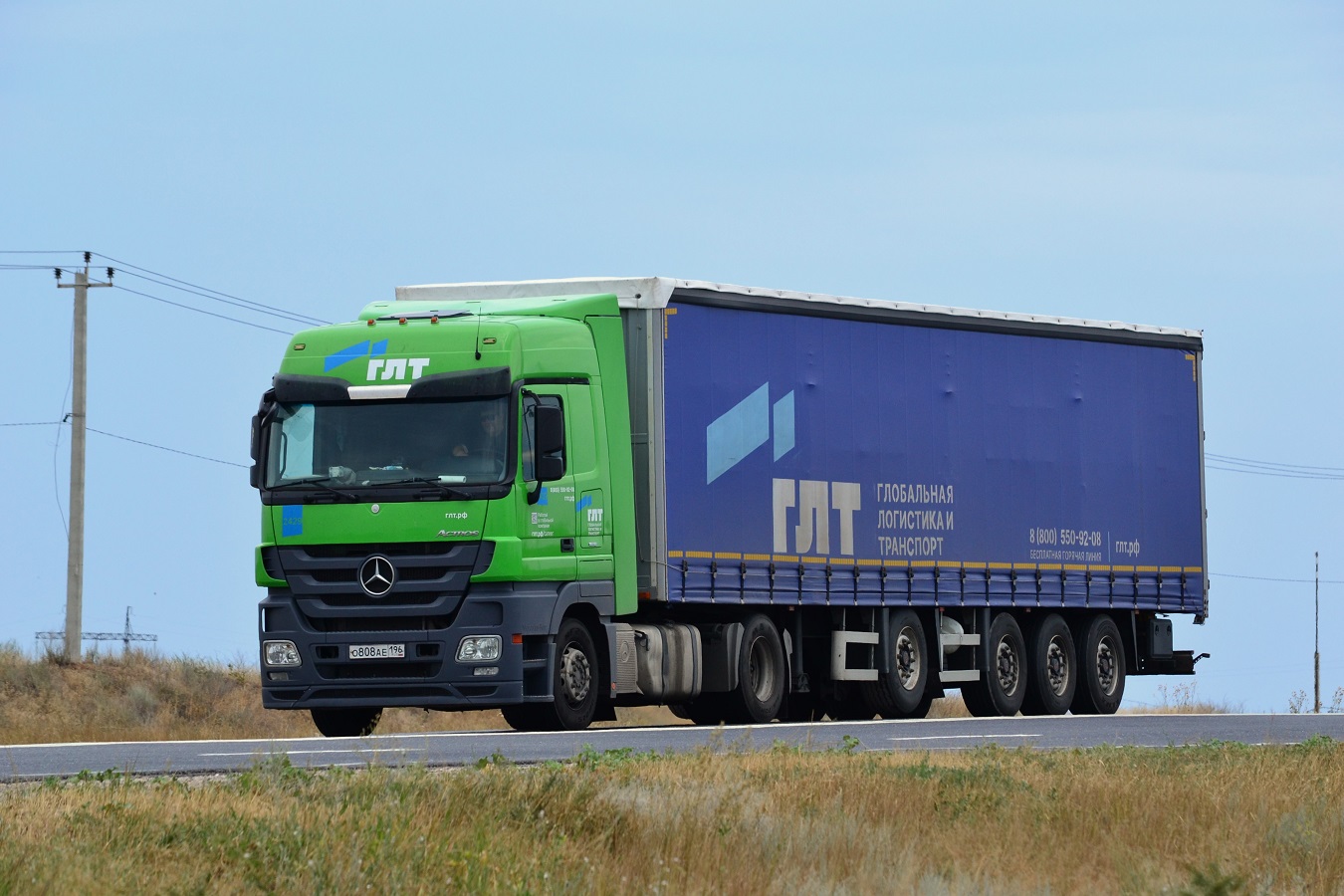 Свердловская область, № О 808 АЕ 196 — Mercedes-Benz Actros '09 1844 [Z9M]