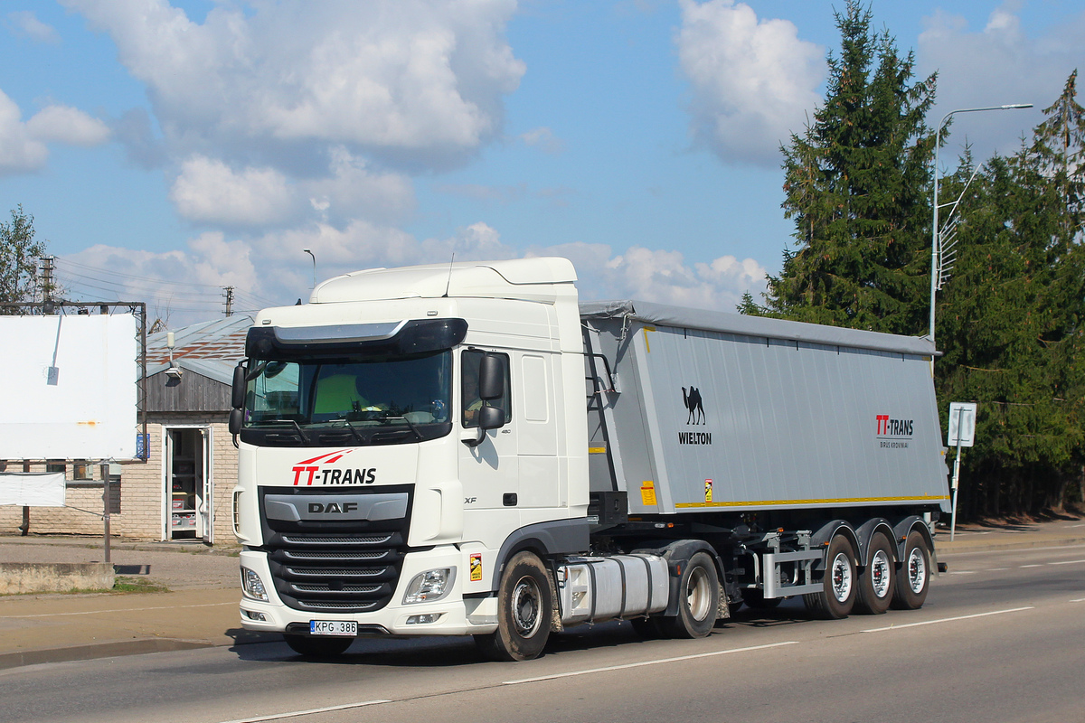 Литва, № KPG 386 — DAF XF Euro6 FT