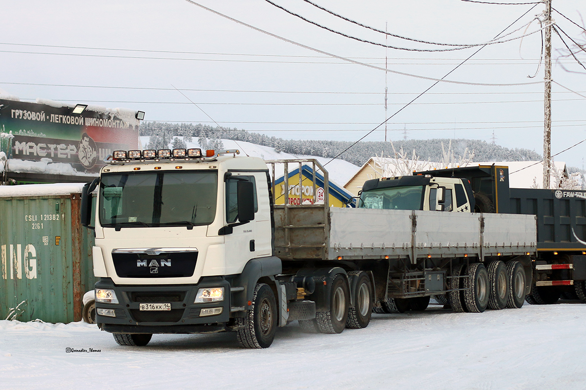 Саха (Якутия), № В 316 КК 14 — MAN TGS 26.440