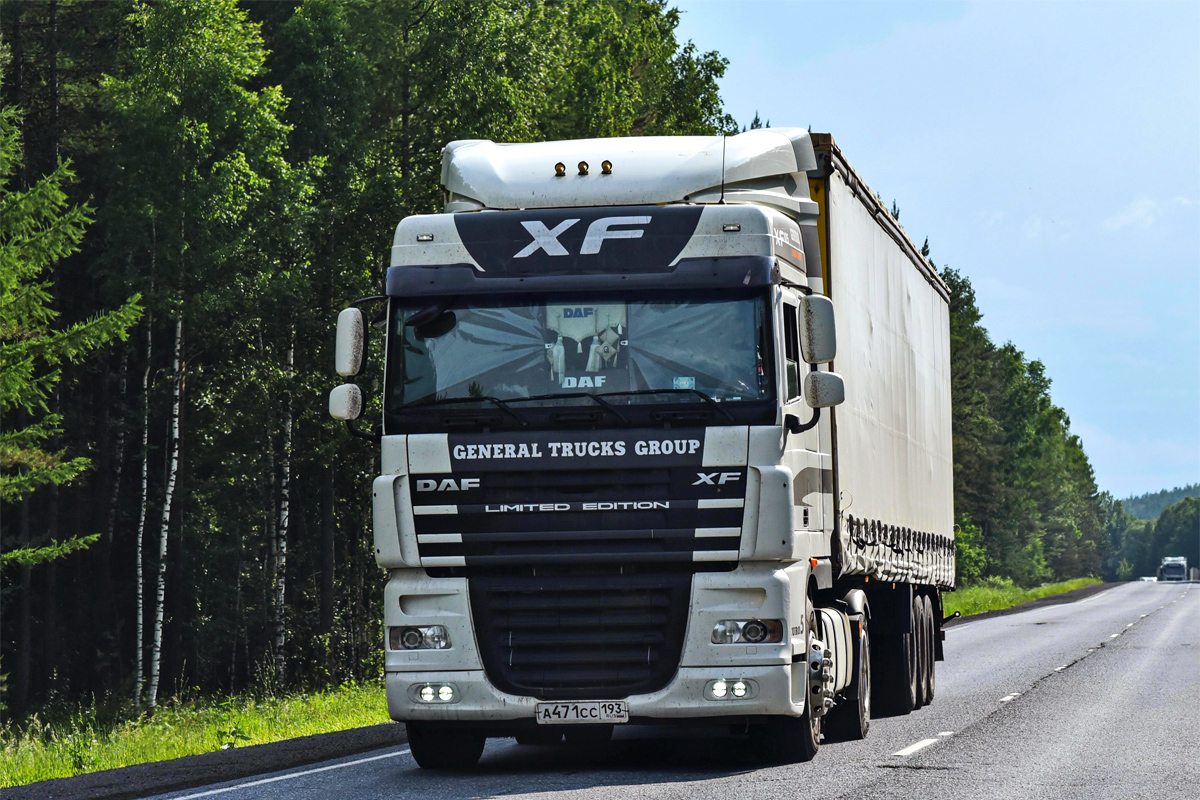 Краснодарский край, № А 471 СС 193 — DAF XF105 FT