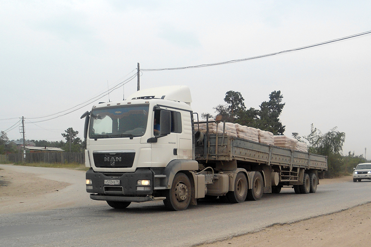 Саха (Якутия), № Х 572 КЕ 14 — MAN TGS 33.480