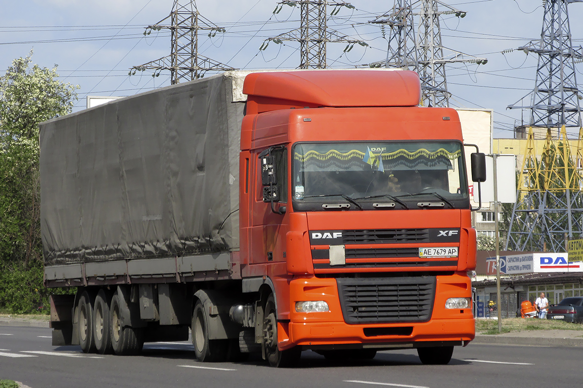 Днепропетровская область, № АЕ 7679 АР — DAF XF95 FT