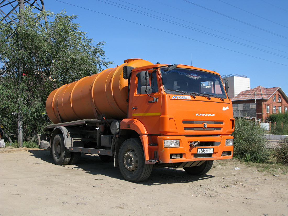 Бурятия, № К 386 МС 03 — КамАЗ-53605-L4(19)