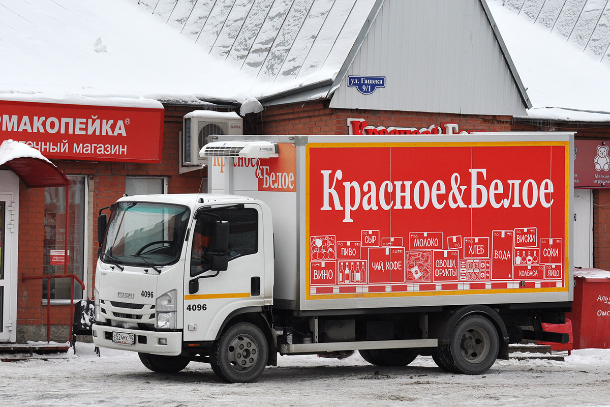 Омская область, № 4096 — Isuzu NPR75 [Z7X]