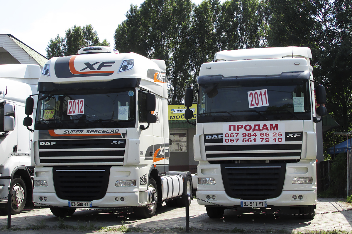 Франция, № BZ-580-YT — DAF XF105 FT; Франция, № BJ-511-YT — DAF XF105 FT