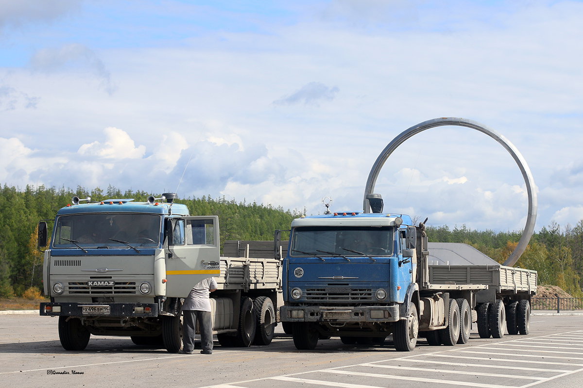 Саха (Якутия), № Х 496 ВР 14 — КамАЗ-5320; Саха (Якутия), № Е 558 ЕК 14 — КамАЗ-53212